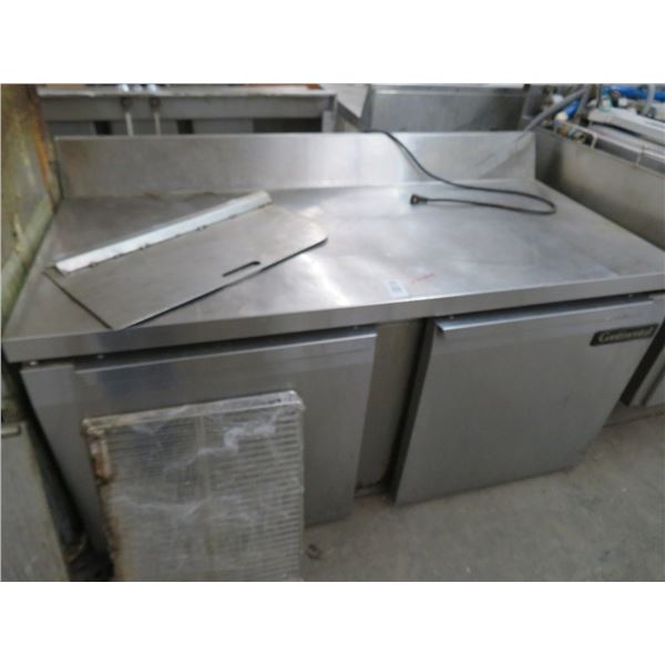 Continental S/S 5' Ref. Worktop w/Backsplash - (Check Wiring)