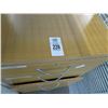Image 2 : Light Oak 3 Drawer Storage Cabinet, White Shelf