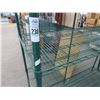 Image 2 : 2-Green Coated 6' 4 Shelf Metro Wire Storage Rack - 2 X $