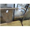 Image 2 : 2-Copper Style Metal w/Wood Base Patio Bench - 2 X $
