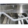 Image 2 : Glass Tender S/S 3 Comp Bar Sink/Bottle Stand/Drainboard w/Corner Backsplash