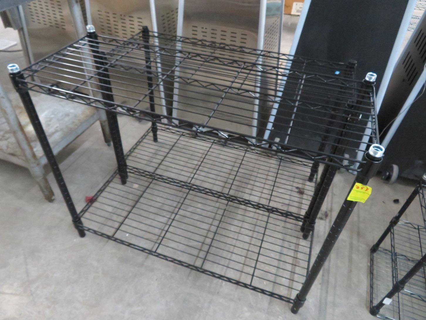 Black Wire 2 Shelf Storage Racks - 2