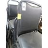 Image 2 : 29-Black Padded Stack Chairs - 29 X $