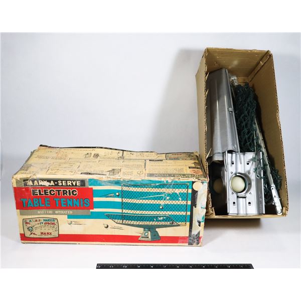 VINTAGE ELECTRONIC TABLE TENNIS SET IN BOX UNUSED