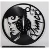 Image 1 : NEW PRINCE THEME VINYL RECORD ENGRAVED WALL CLOCK