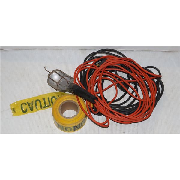 TROUBLE LIGHT WITH CAUTION TAPE