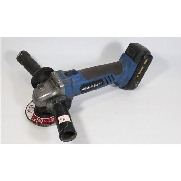 MASTERCRAFT 20V CORDLESS ANGLE GRINDER WITH