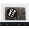Image 1 : ROCK STAR TURNTABLE BELT BUCKLE