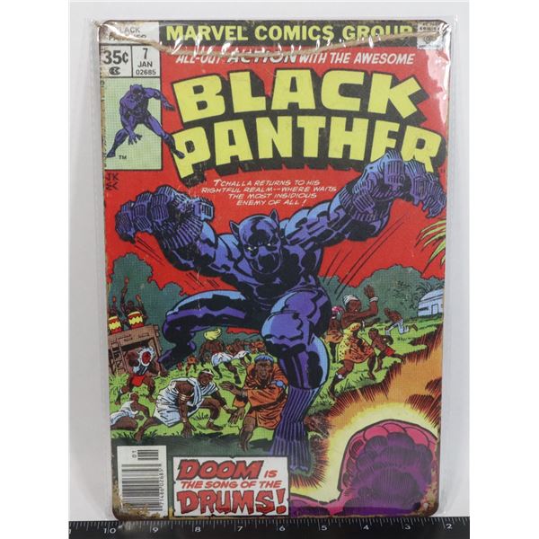 BLACK PANTHER BRAND NEW METAL SIGN