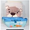 Image 1 : HONEY BEAR THROW BLANKET SOLD WITH TWO NEW