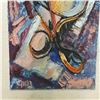 Image 2 : Qhes (?) "Still Life", Oil on board 14 ¾ x 5 ¾ ins. POV. $250