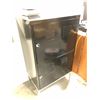 Image 2 : Owl Timeclock w/black tools cabinet (w/ keys) - approx. 24in x 41in x 16in