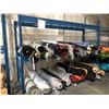 Image 2 : Industrial Pallet racking w/mesh decking - Includes 4 Vertical uprights (2 - 14ft H & 2 8ft H x 42in