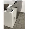 Image 3 : 2pc office furniture lot - includes contemporary 6ft W reception L shaped desk & armchair