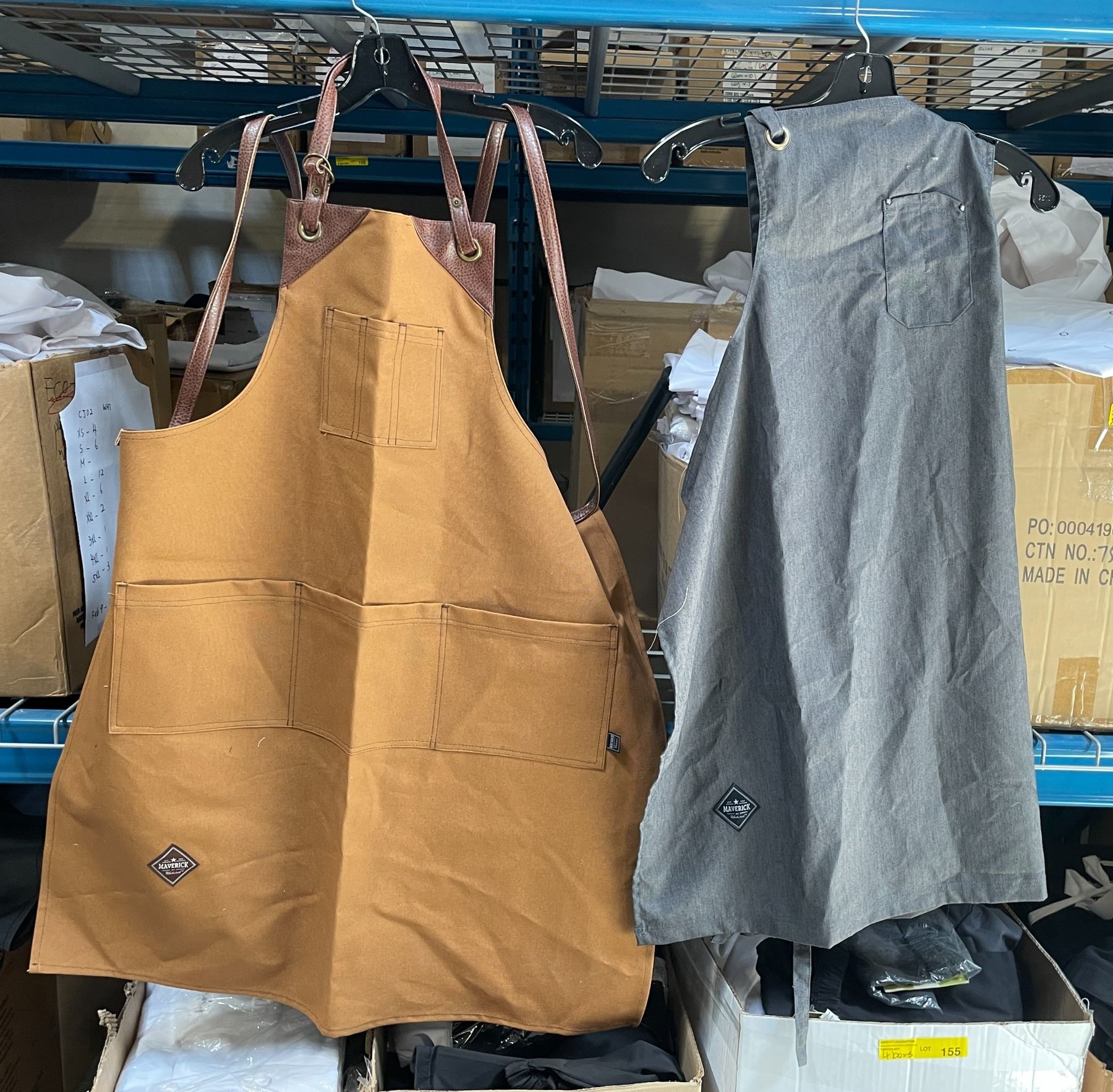 Assorted Aprons Large Group Of Assorted New Restaurant Grade Aprons - Approx 100 Pieces