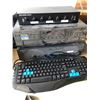 Image 2 : Group Of Assorted Electronics - Include Compact Disk Changer / Stereo Speakers / wired keyboard etc.
