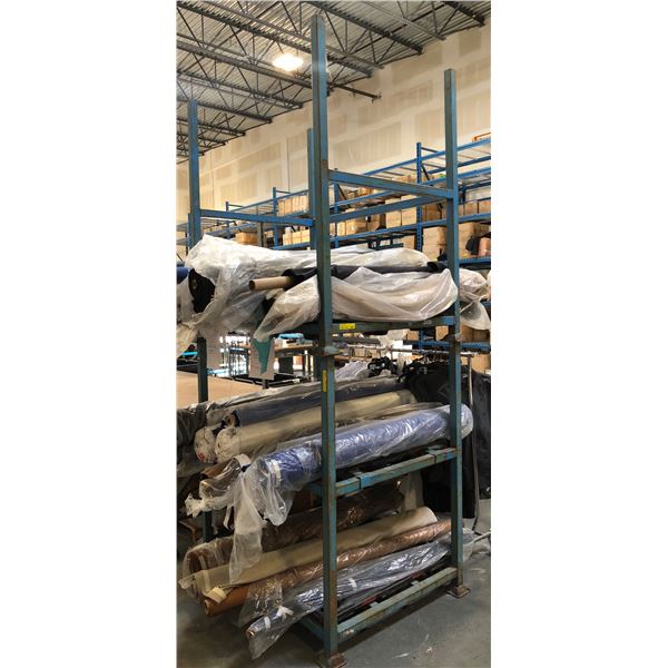Set of 2 industrial stackable industrial racking - approx. 5ft tall x 3 ...