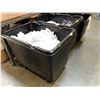 Image 2 : Group of 3 industrial rolling carts full of misc. clothing - mostly restaurant wear