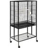 Image 1 : NEW Bird Cage with Rolling Stand and Storage Shelf