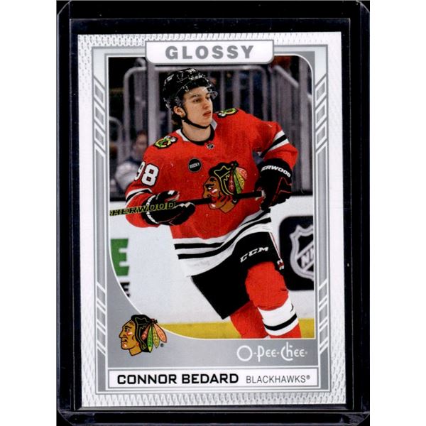 Connor Bedard Glossy Rookie Card 2023-24 Upper Deck Series 2 #R-47