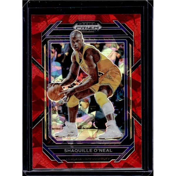Shaquille O'Neal Red Cracked Ice Prizm 2023 Panini Prizm Draft Picks #92