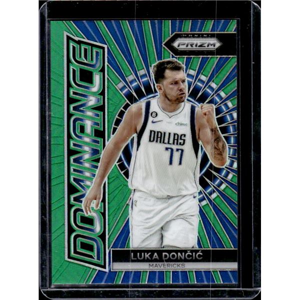 Luka Doncic Green Prizm Dominance 2023-24 Panini Prizm #2
