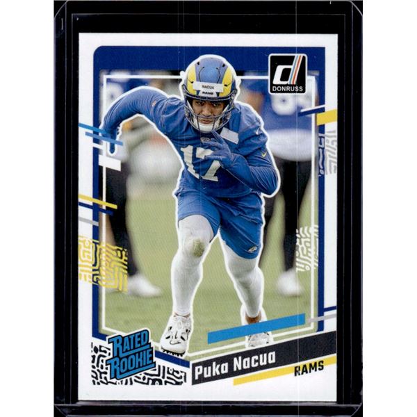 Puka Nacua Rookie Card 2023 Panini Donruss #357