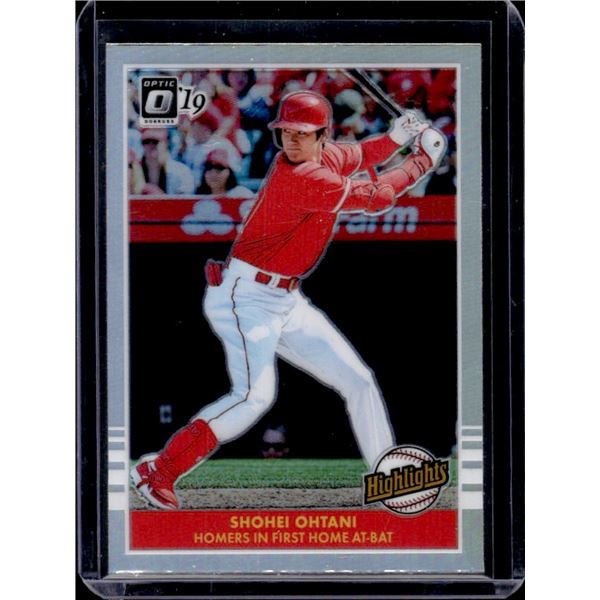 Shohei Ohtani Holo Prizm 2019 Panini Donruss Optic Highlights #H1