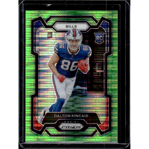Dalton Kincaid Green Pulsar Prizm Rookie Card 2023 Panini Prizm #308