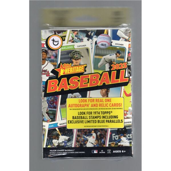 2023 Topps Heritage Baseball Hanger Box: Look for Real one autograph, relic Cards, and limited/exclu