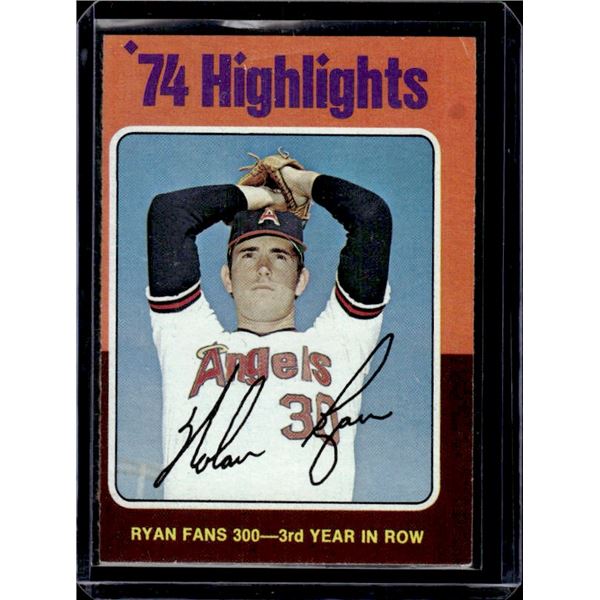 Nolan Ryan '74 Highlights 1975 Topps #5