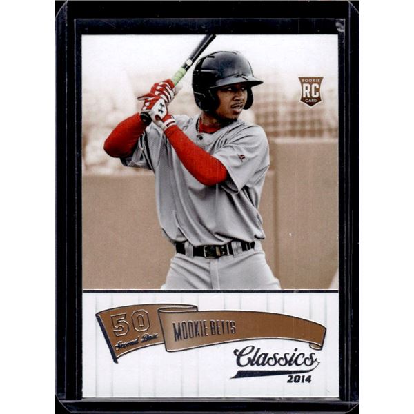 Mookie Betts Rookie Card 2014 Panini Classics #169