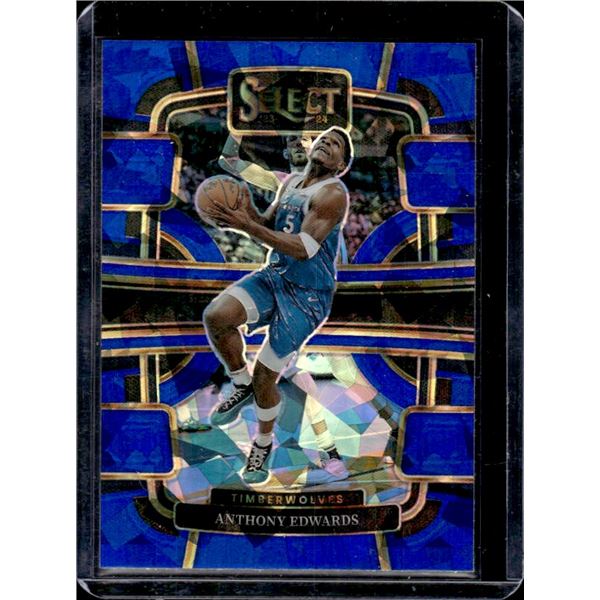 Anthony Edwards Cracked Ice Prizm 2023-24 Panini Select Concourse #37