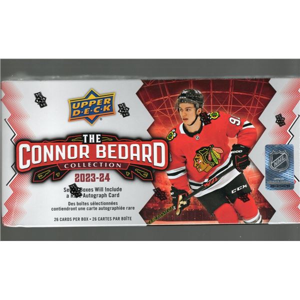 2023/24 Upper Deck Connor Bedard Collection Box (Set) Look for autographs