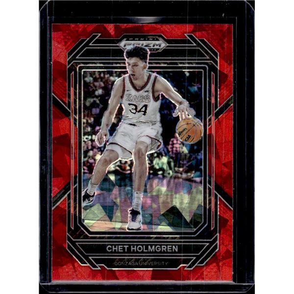 Chet Holmgren Red Cracked Ice Prizm 2023 Panini Prizm Draft Picks #76