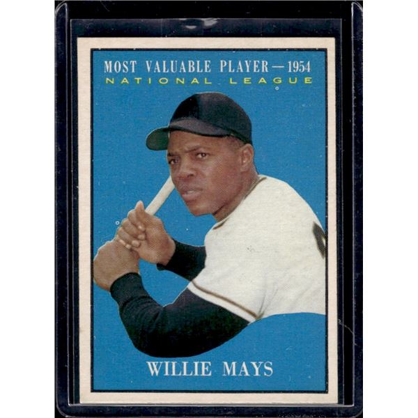 Willie Mays 1961 Topps MVP Card #482