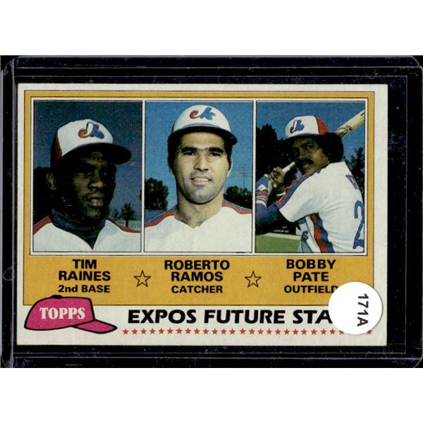Tim Raines 1981 Topps Expos Future Stars #479