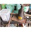 Image 8 : Black 4-Tier Shelf & Contents: Hardware, Cleaning Supplies, Jack, Flashlight, etc