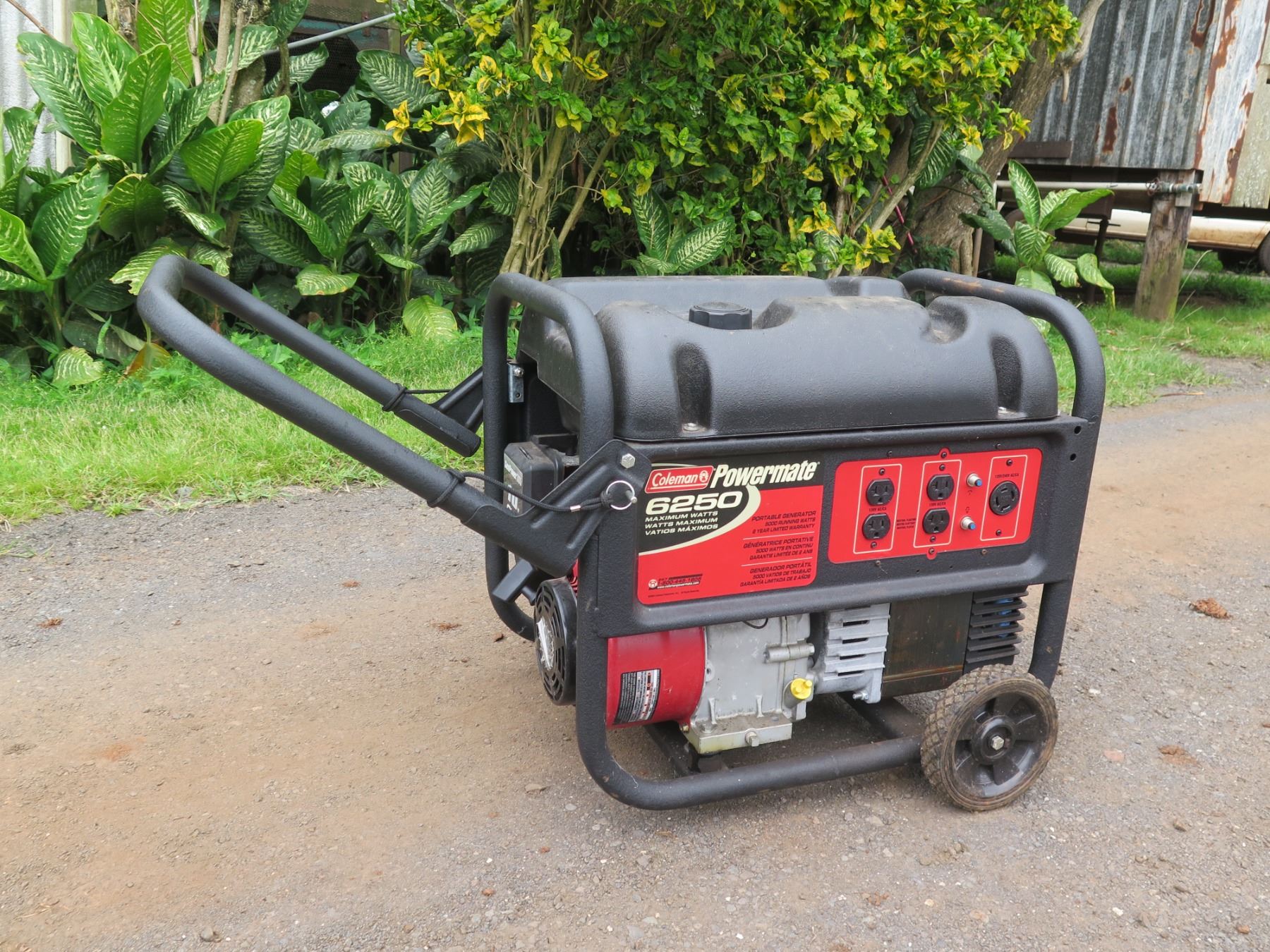 Colt 6250 Coleman 6250 PowermatePM0545007 Gas Generator (Starts & Runs See Video ...