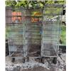 Image 1 : Qty 3 Rolling Metal Carts (14 cages per cart) 48" x 21.5" x 66"H