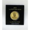 Image 2 : 1 Gram .9999 Fine Gold 2023 Maple Leaf Coin 