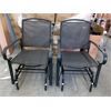 Image 1 : Set of 2 New Black Patio Glider Chairs - Amazon Basic