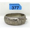 Image 1 : Vintage Sterling Silver Hinged Bangle Bracelet 
