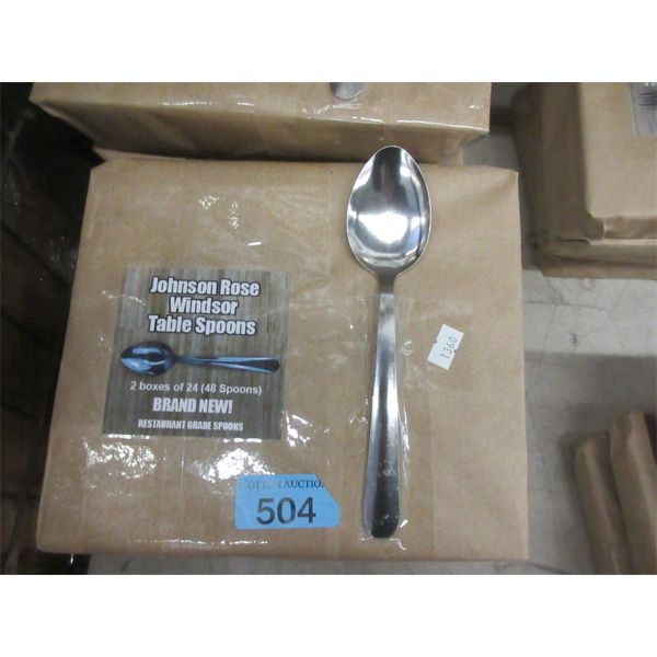 New Pack of 48 Johnson Rose Table Spoons
