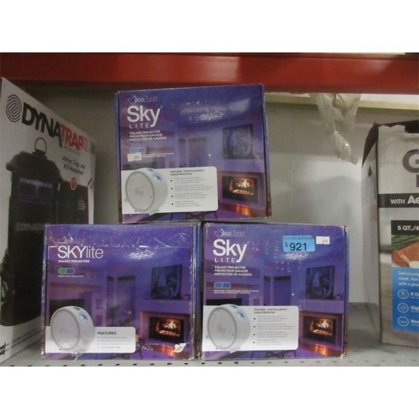 3 Assorted 2 White Sky Lite Galaxy Projectors