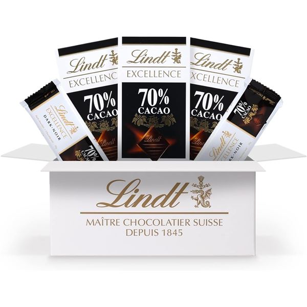 NEW 370G LINDT EXCELLENCE 70% CACAO DARK MULTI