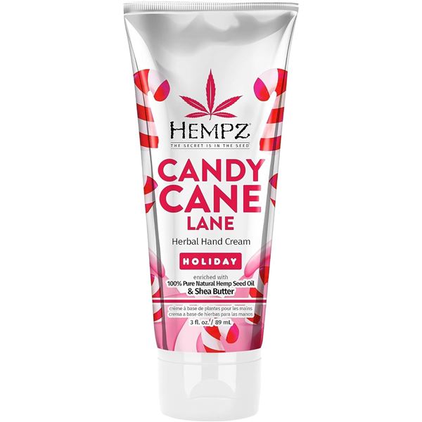 BRAND NEW 89 ML HEMPZ CANDY CANE LANE HERBAL HAND