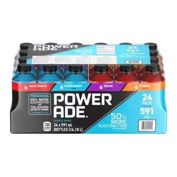 NEW CASE OF 24 POWERADE TEAM VARIETY PACK