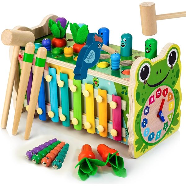 NEW WITH BOX 6 IN 1 MONTESSORI HITTING GAME