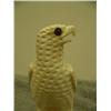 Image 2 : Ivory Predatory bird with salmon in talons mounted on fossilized ivory by A. Rookoki of Savoonga 5.7